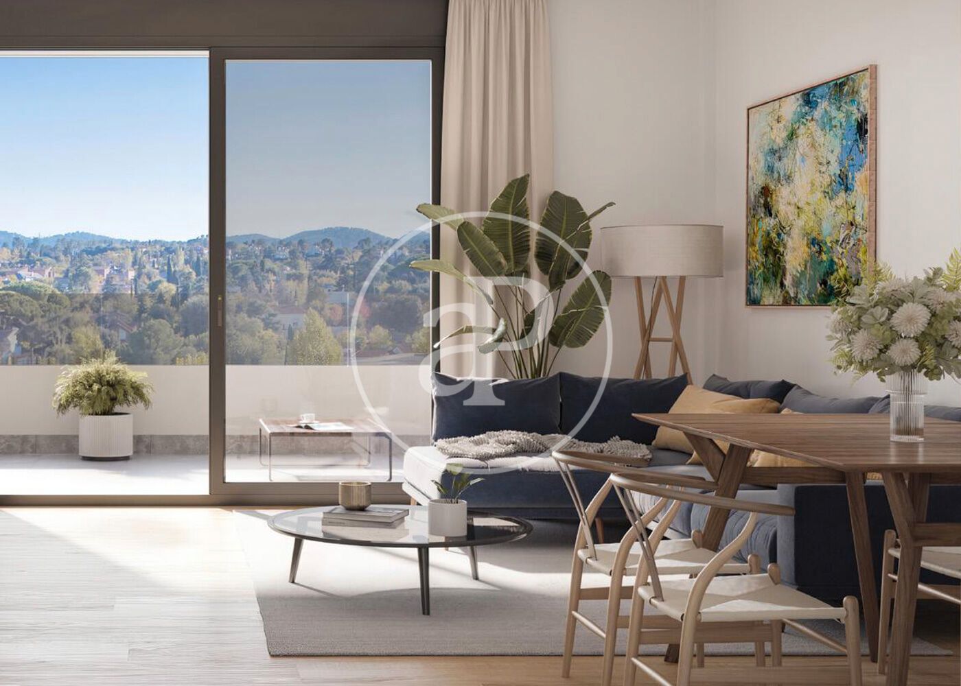 Bedroom of Flat to rent in Sant Cugat del Vallès  with Air Conditioner, Heating and Terrace