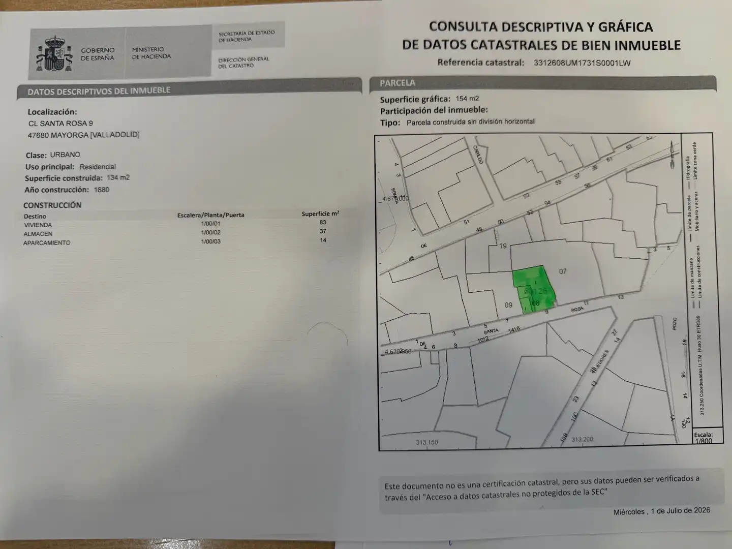 Finca rústica en venda en Mayorga amb Terrassa, Traster i Moblat