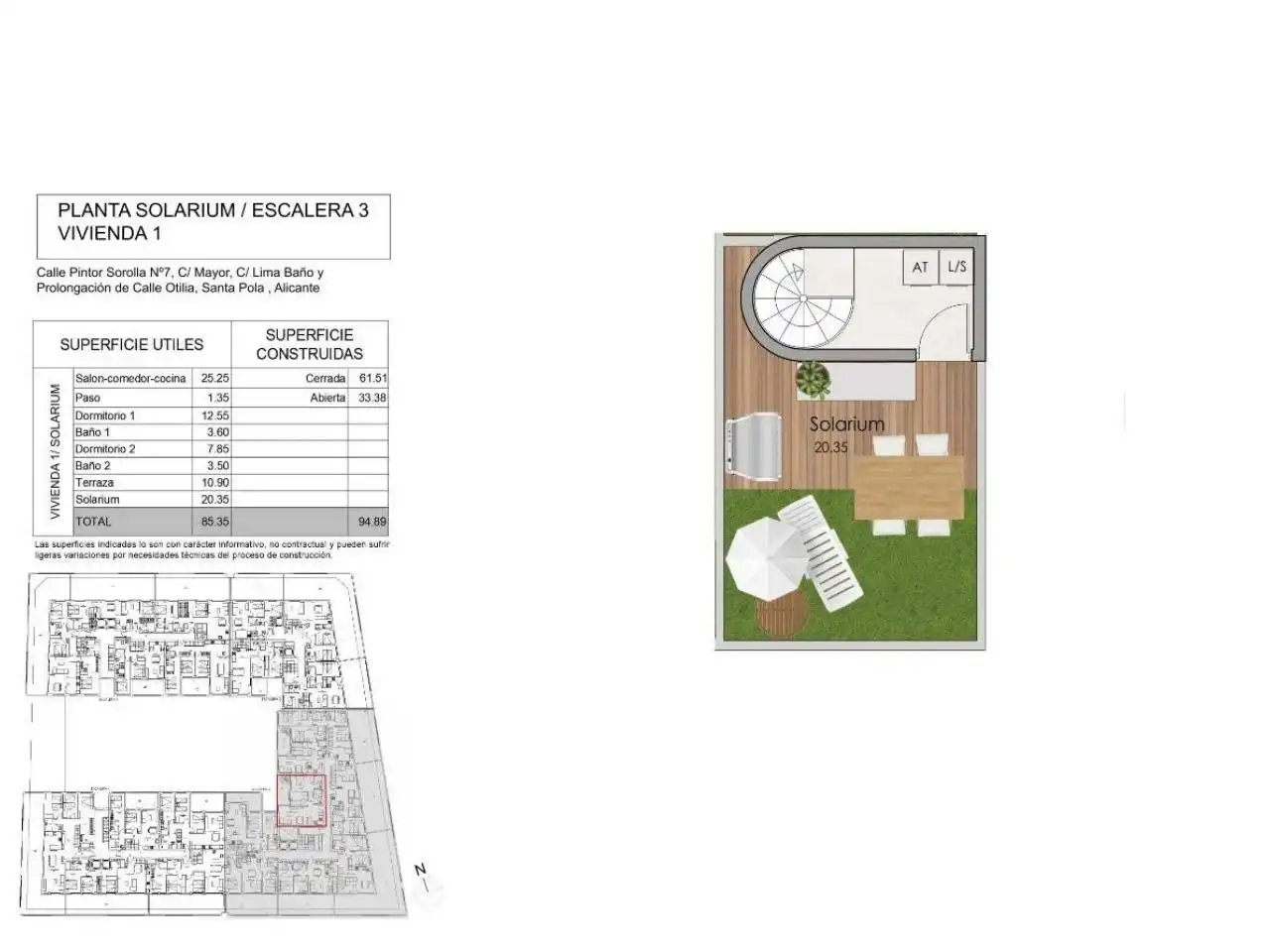 Penthouse mit Terrasse zum Verkauf in Santa Pola ciudad, imagen 16