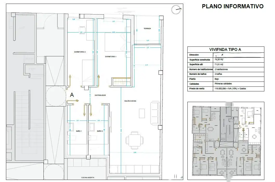 Mini appartamento con terrazza in vendita a Puerto Lumbreras