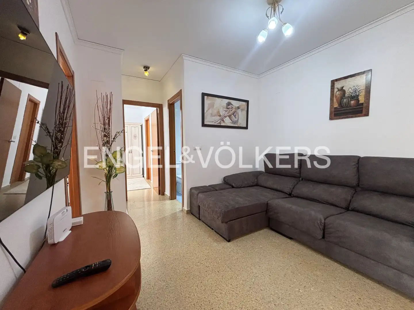 Wohnzimmer von Wohnung zur Miete in Sagunto / Sagunt mit Klimaanlage, Heizung und Möbliert