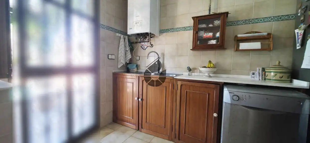 Cocina de Casa o chalet en venta en Palomares del Río con Aire acondicionado, Jardín privado y Piscina