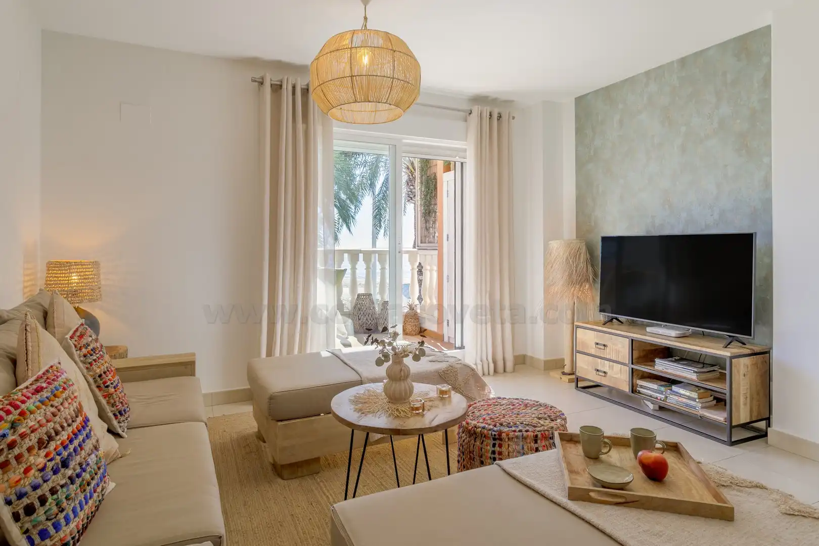 Living room of Apartments for sale in El Campello  with Air Conditioner, Terrace and Furnished