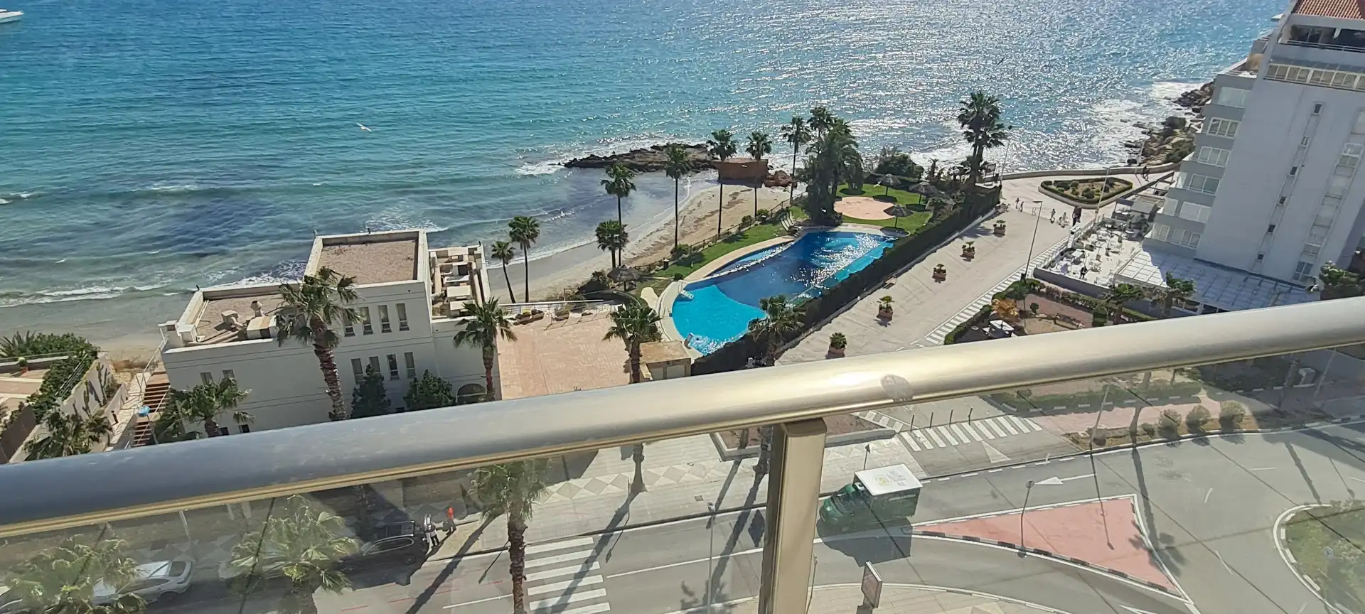 Schwimmbecken von Wohnungen zum Verkauf in Calpe / Calp mit Klimaanlage, Heizung und Terrasse