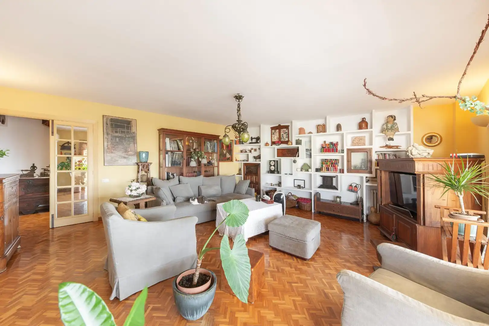 Living room of Flat for sale in  Palma de Mallorca  with Air Conditioner, Private garden and Terrace