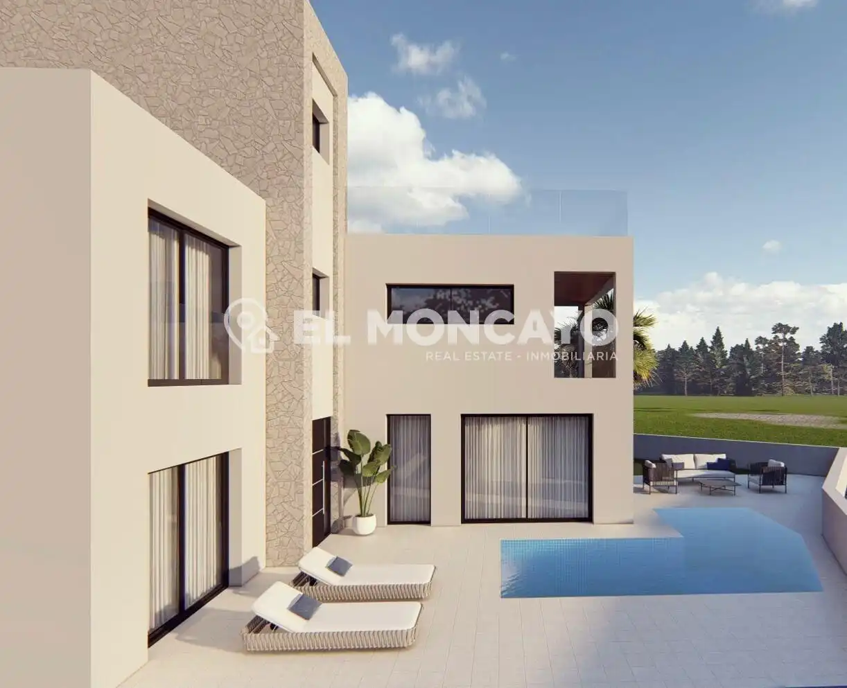 Vista exterior de Casa o xalet en venda en Rojales amb Jardí privat, Terrassa i Piscina