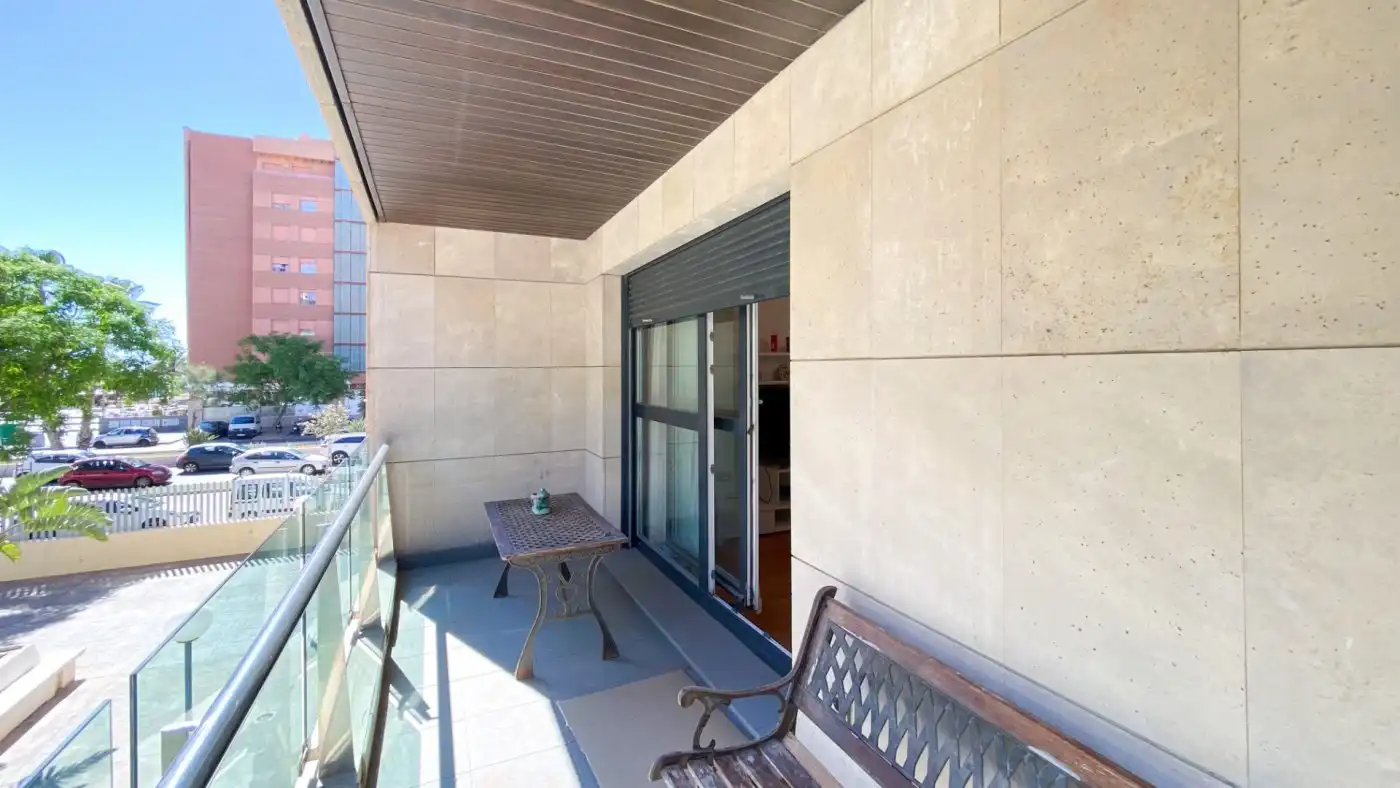Terrace of Flat for rent in Málaga  with Air Conditioner, Heating and Parquet flooring