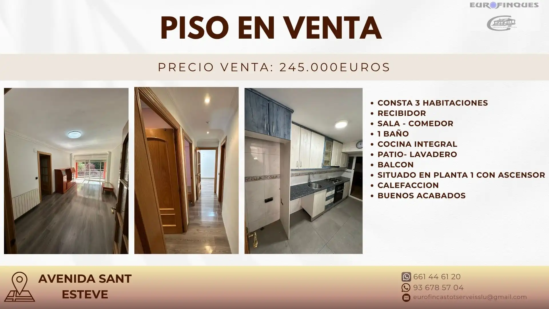 Außenansicht von Wohnung zum Verkauf in Granollers mit Heizung, Balkon und Alarm