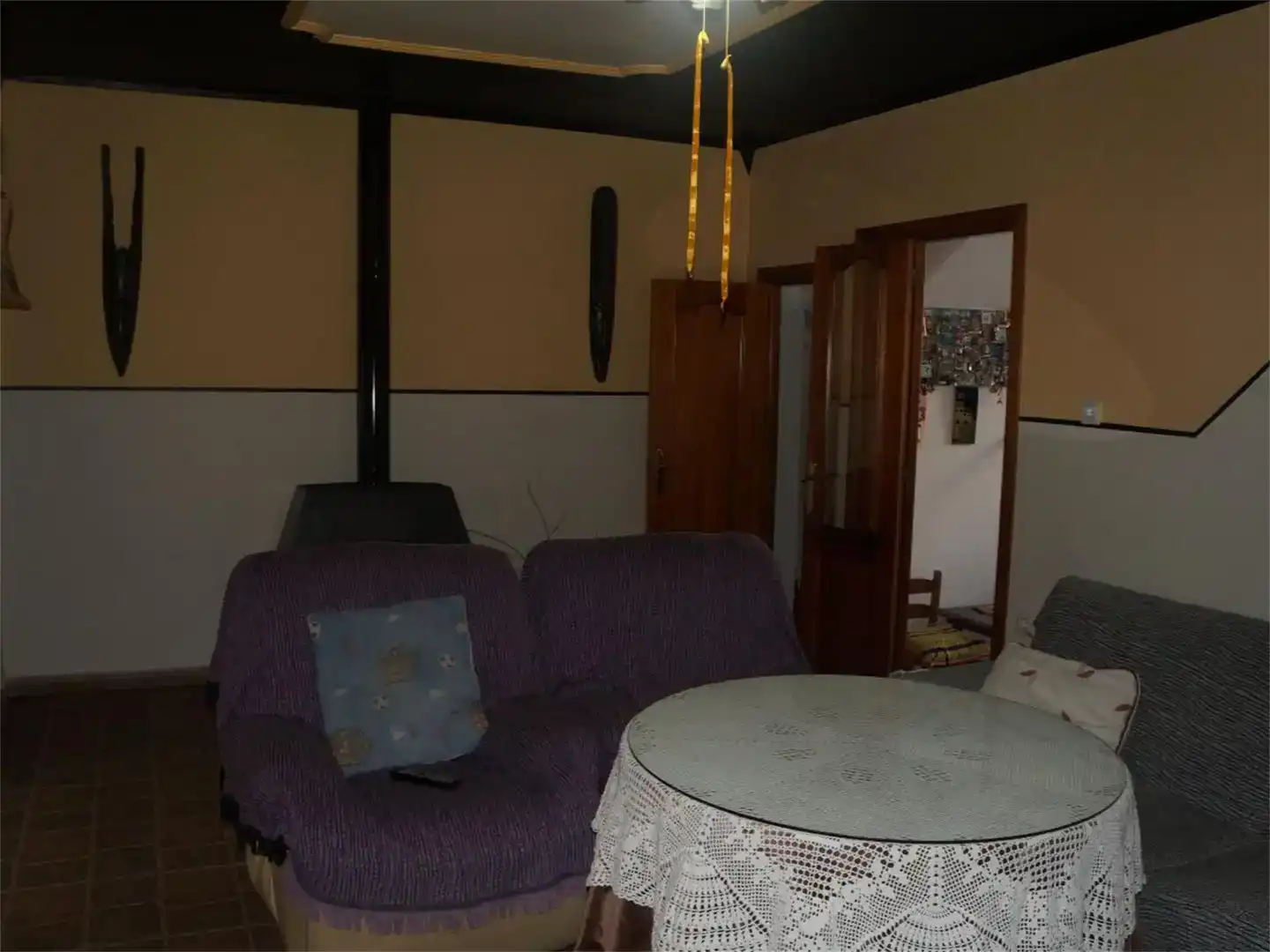 Sala de estar de Casa adosada en venta en Esparragalejo con Trastero y Horno