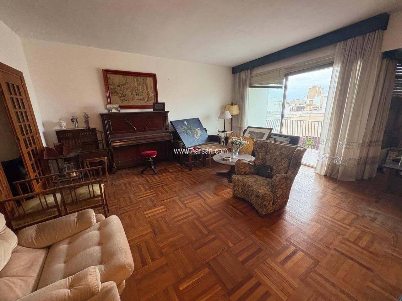 Living room of Flat for sale in Castellón de la Plana / Castelló de la Plana  with Heating, Storage room and Furnished