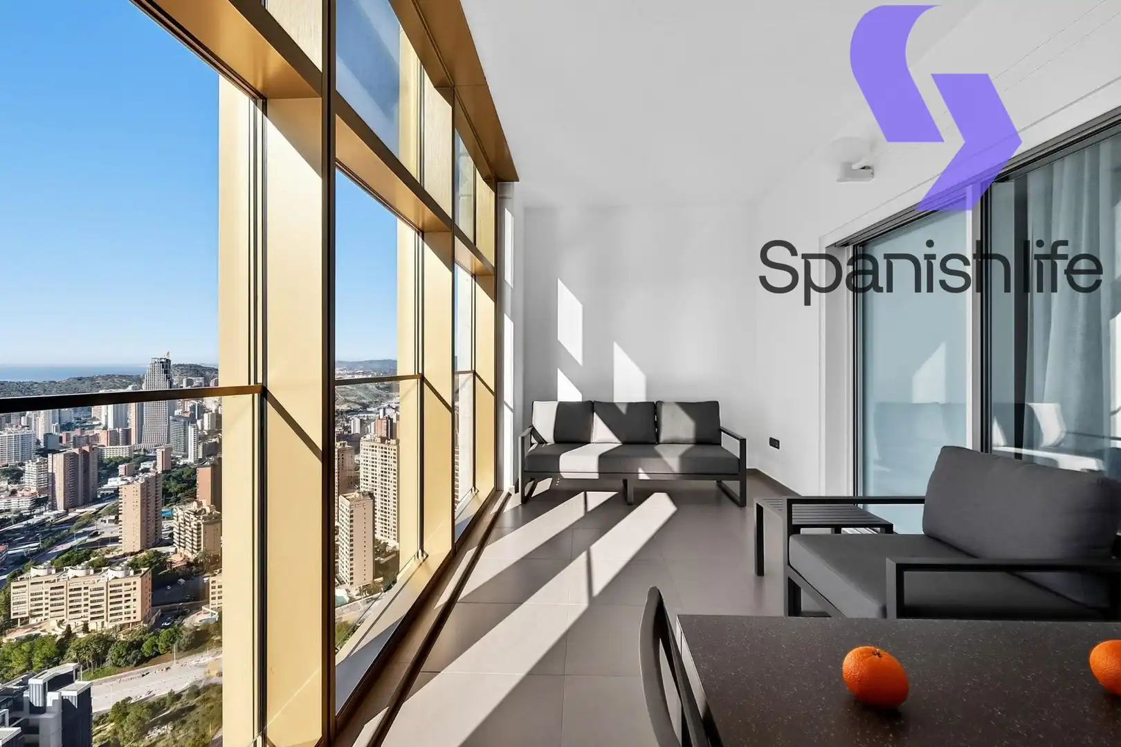 Sala de estar de Piso en venta en Benidorm con Aire acondicionado, Terraza y Piscina