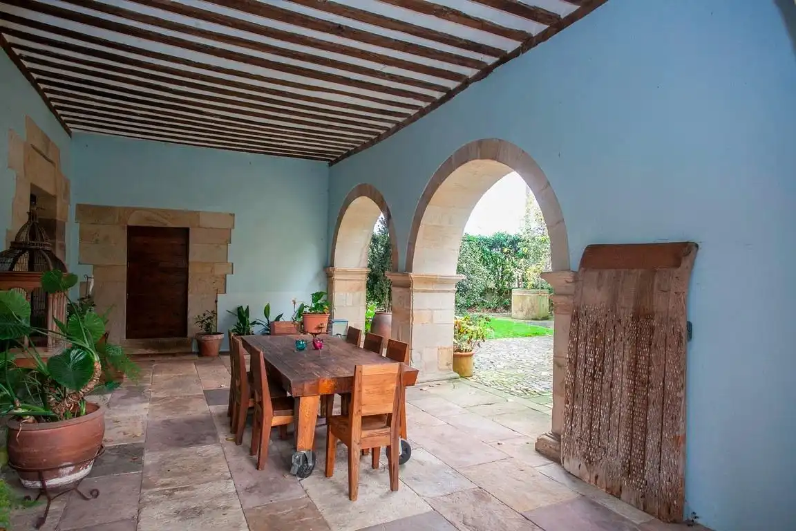 Terraza de Casa o chalet en venta en Mazcuerras con Jardín privado y Piscina
