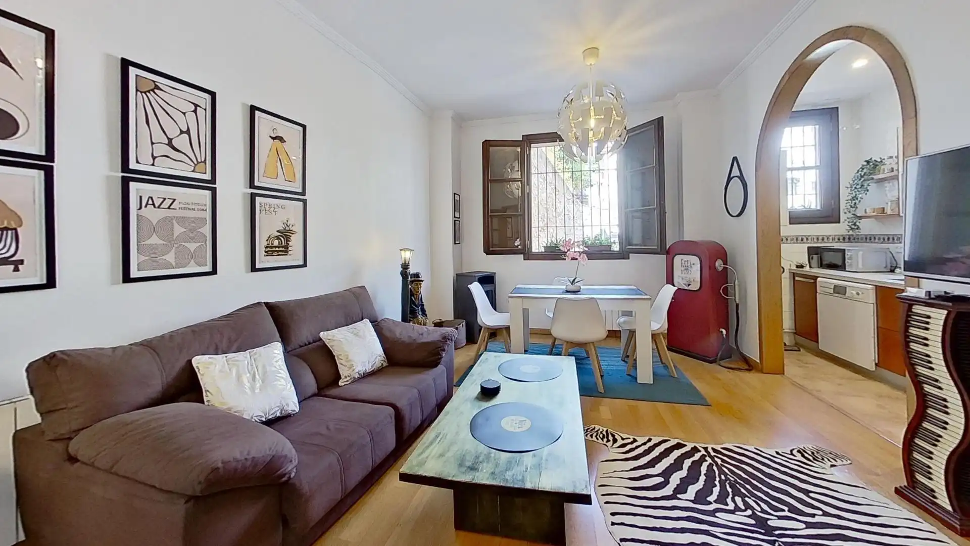 Wohnzimmer von Wohnung zur Miete in Granada mit Klimaanlage, Heizung und Möbliert