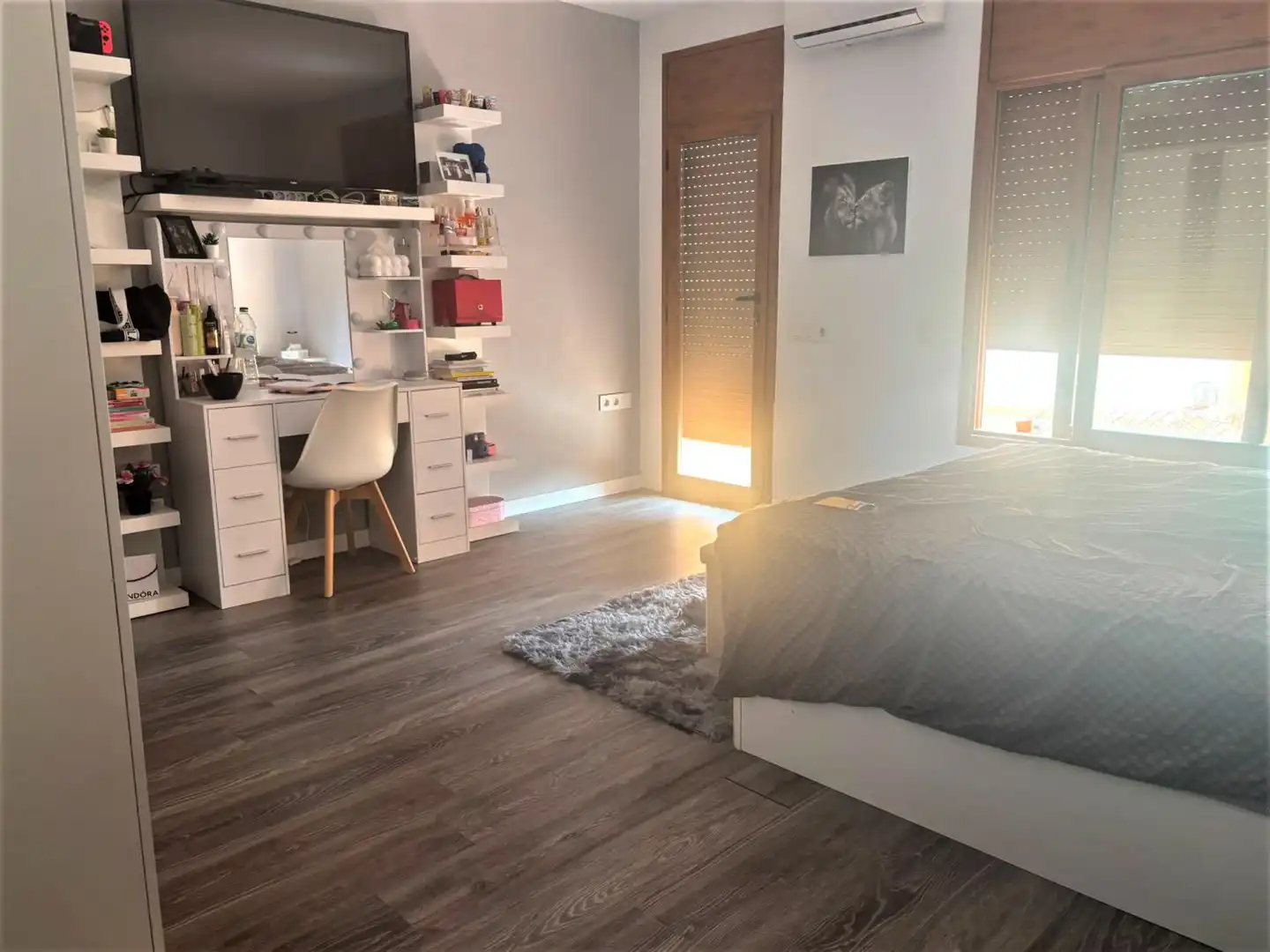 Habitación de Casa adosada para compartir en Terrassa con Aire acondicionado, Calefacción y Terraza