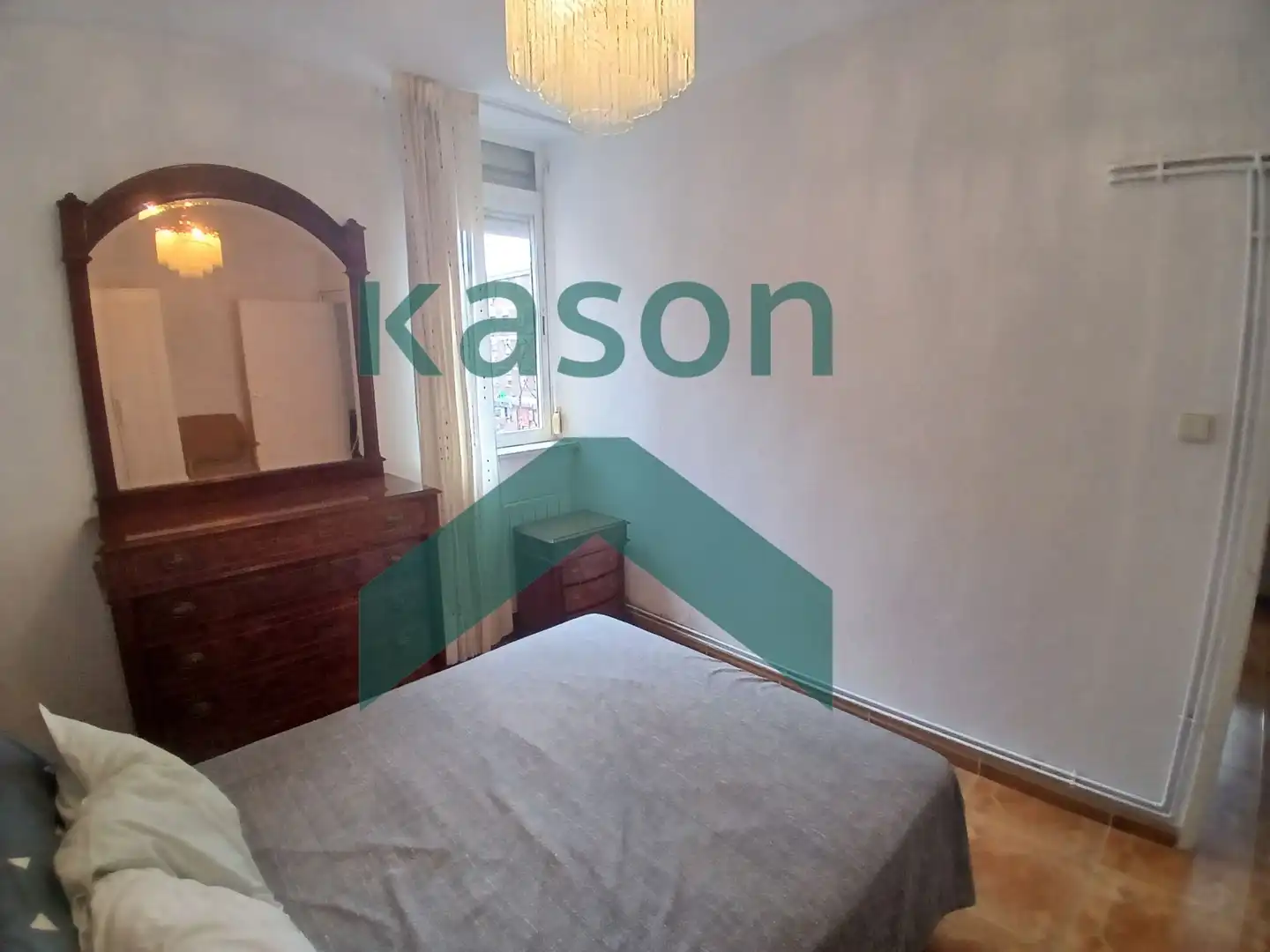 Bedroom of Flat for sale in Madrid  with Heating, Terrace and Furnished