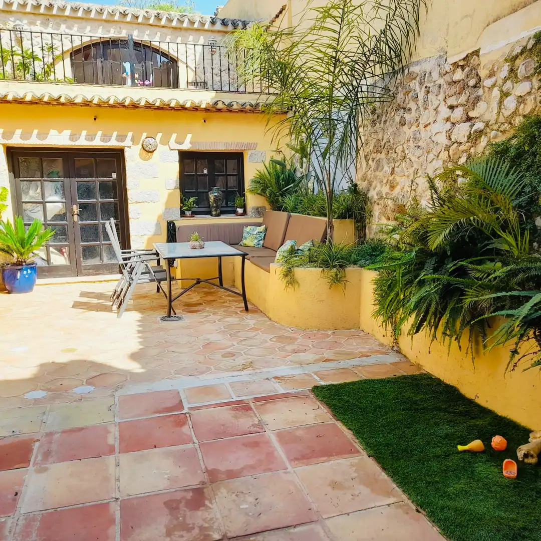 Terrasse von Einfamilien-Reihenhaus zum Verkauf in Xaló mit Heizung, Terrasse und Abstellraum