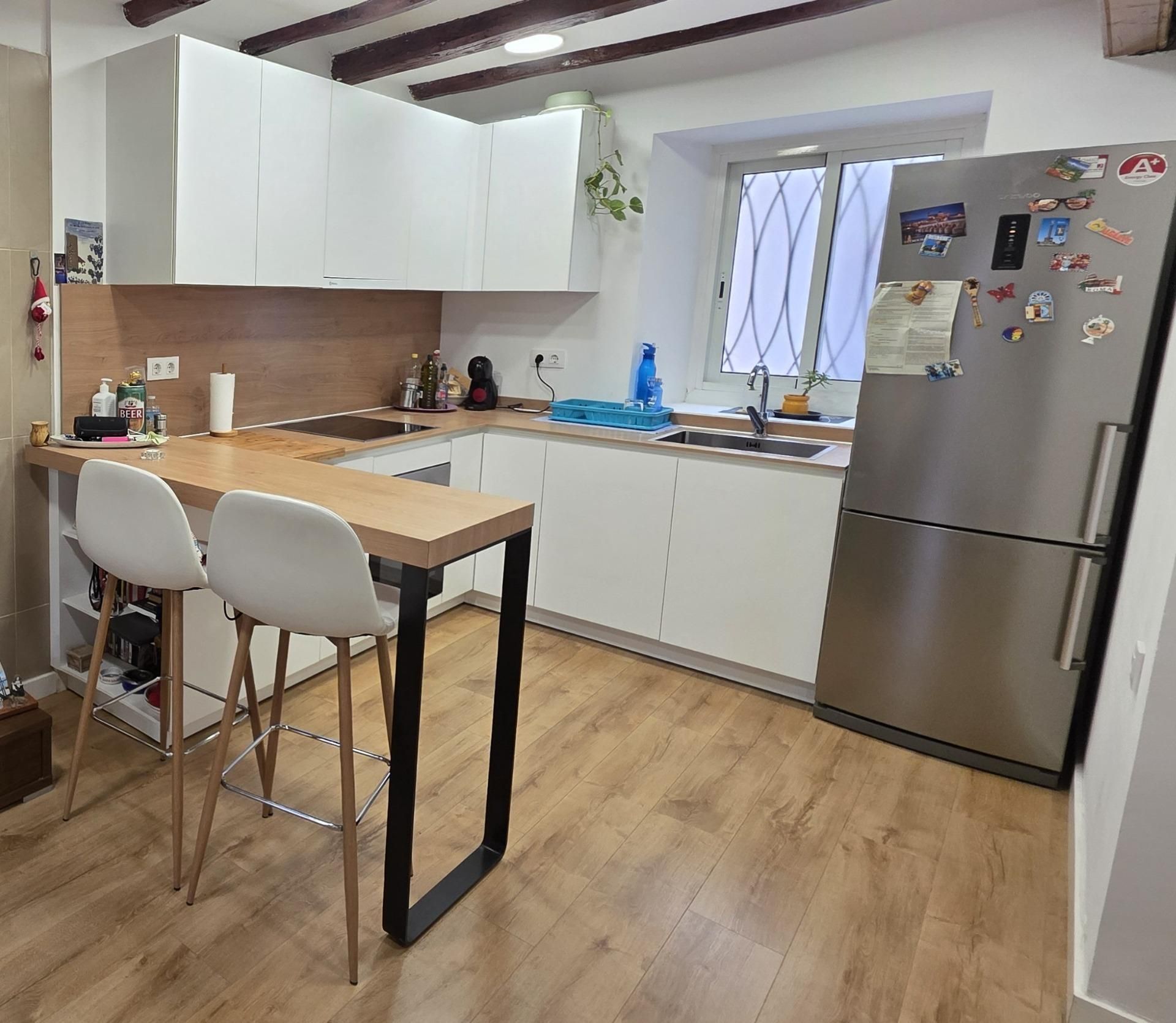 Cocina de Planta baja en venta en Torredembarra con Calefacción, Parquet y Terraza