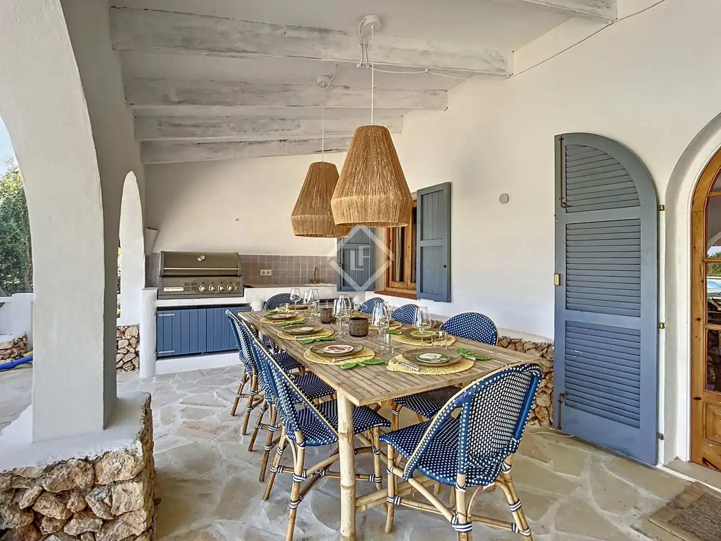 Küche von Haus oder Chalet zur Miete in Alaior mit Klimaanlage, Heizung und Privatgarten