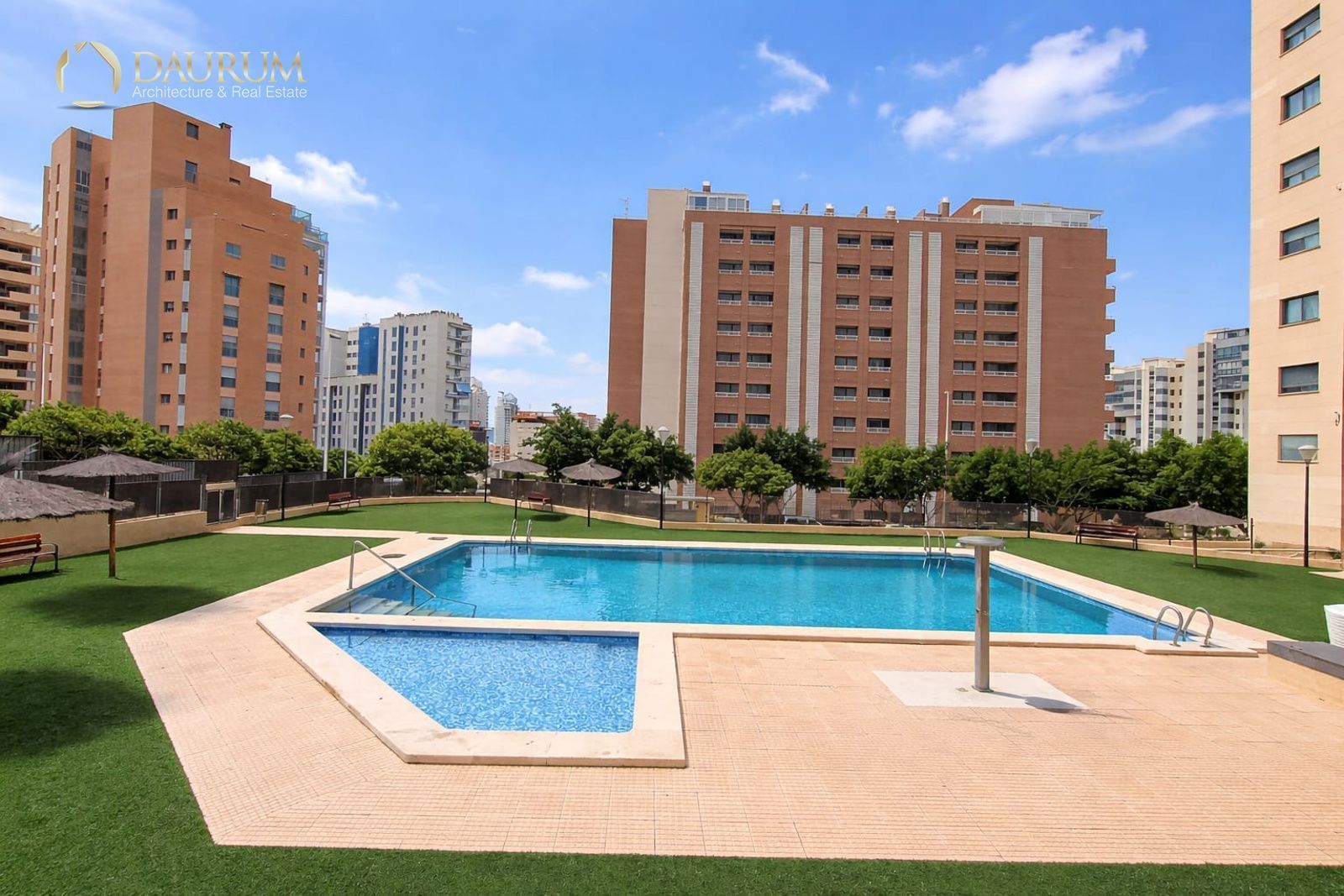 Swimming pool of Duplex for sale in Villajoyosa / La Vila Joiosa  with Air Conditioner, Terrace and Storage room