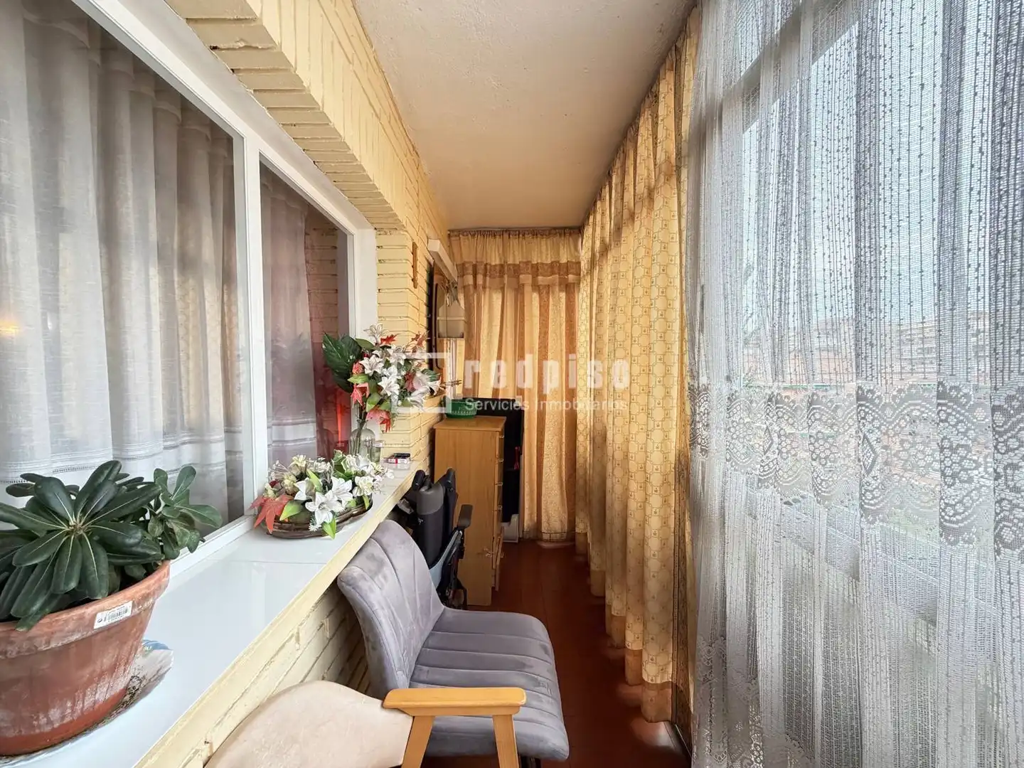 Schlafzimmer von Wohnung zum Verkauf in Leganés mit Heizung, Parkett und Terrasse