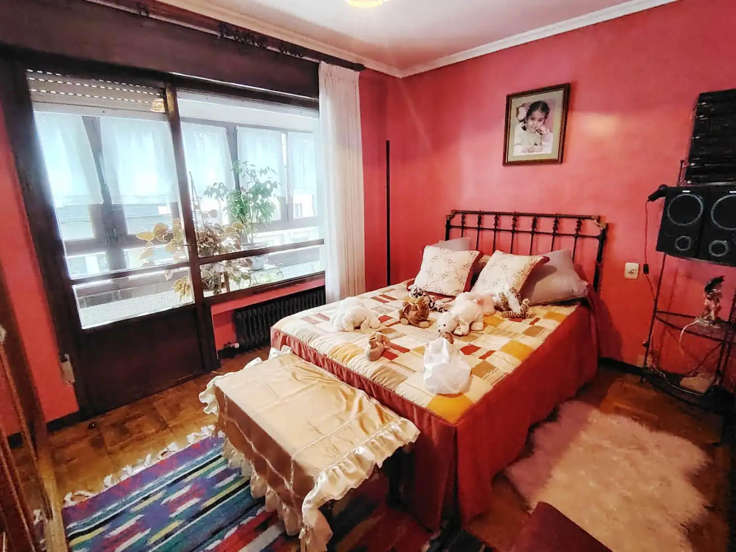 Schlafzimmer von Wohnung zum Verkauf in Gijón  mit Heizung, Parkett und Terrasse