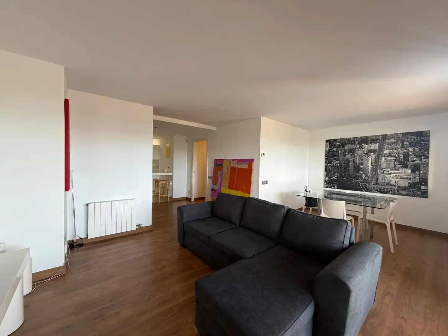 Wohnzimmer von Wohnung zur Miete in Gavà mit Heizung, Parkett und Terrasse