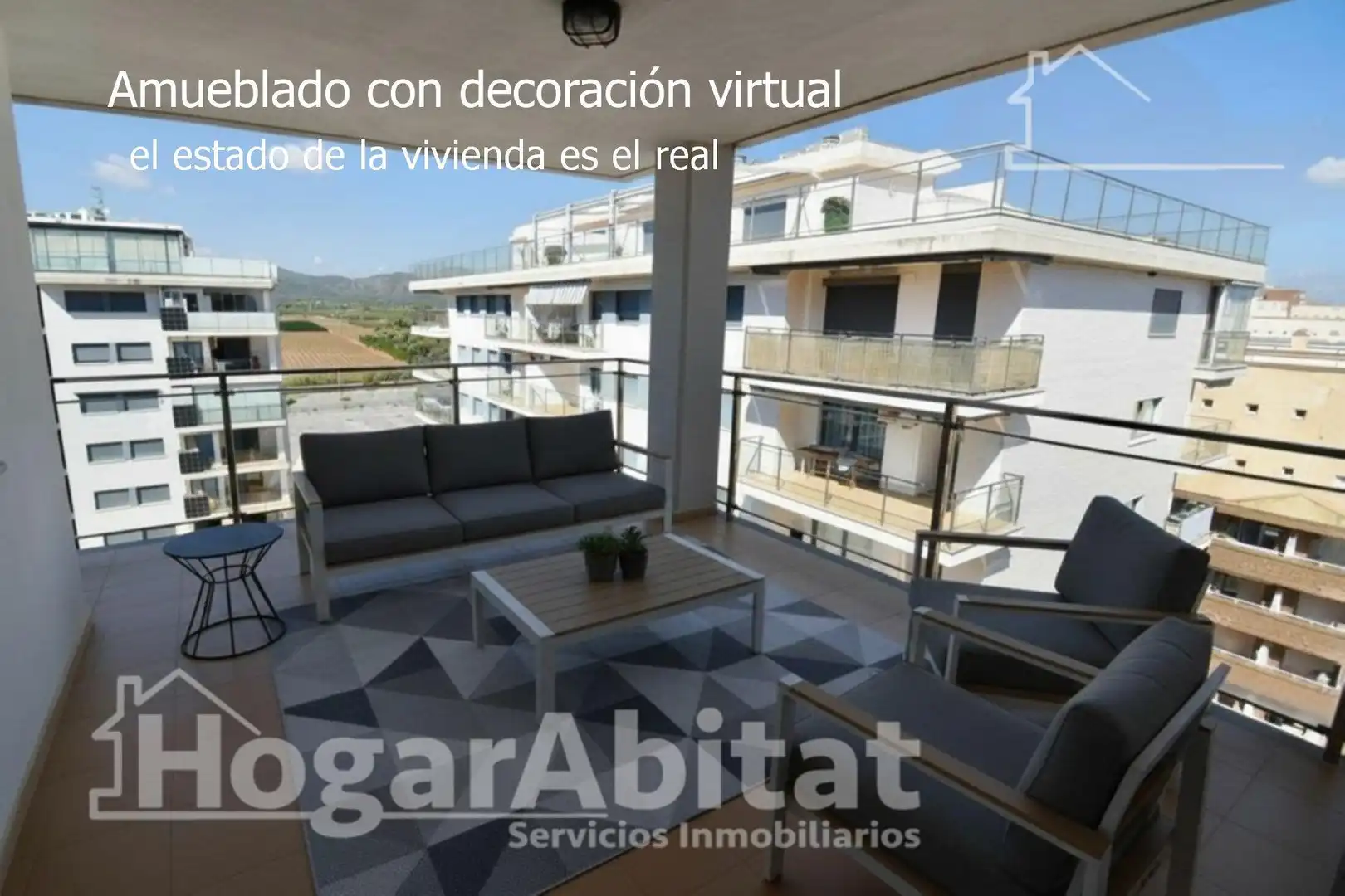 Terraza de Ático en venta en Oropesa del Mar / Orpesa con Aire acondicionado, Terraza y Amueblado
