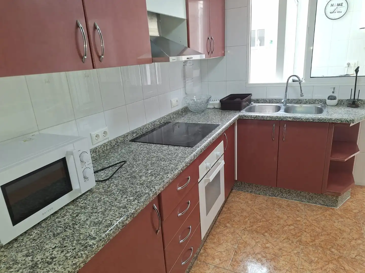 Cocina de Piso de alquiler en San Vicente del Raspeig / Sant Vicent del Raspeig con Aire acondicionado, Amueblado y Horno