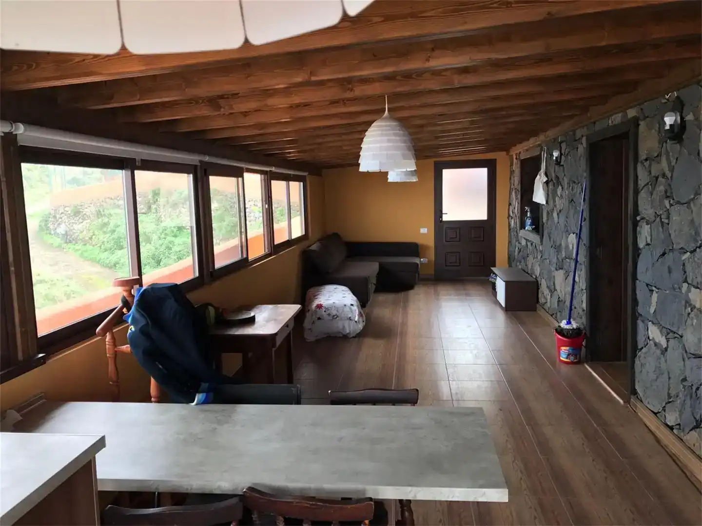 Sala de estar de Finca rústica en venta en Garafía con Jardín privado y Amueblado
