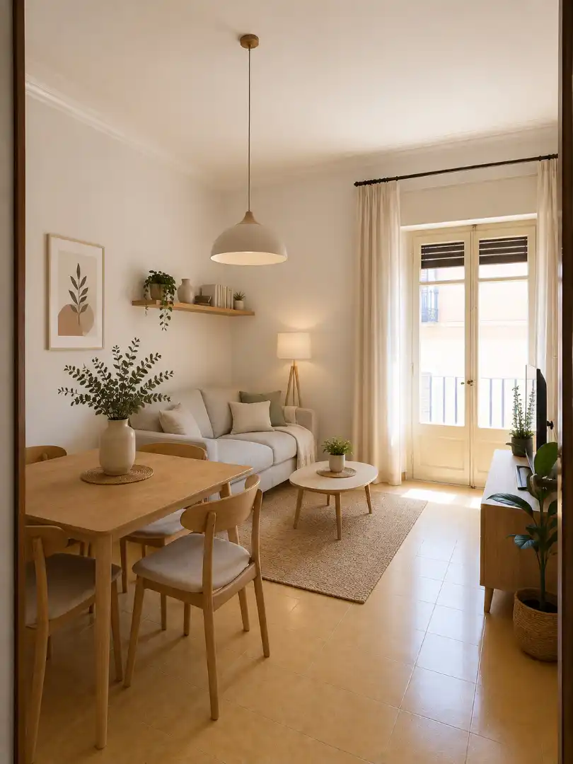 Living room of Flat for sale in Figueres  with Heating and Balcony