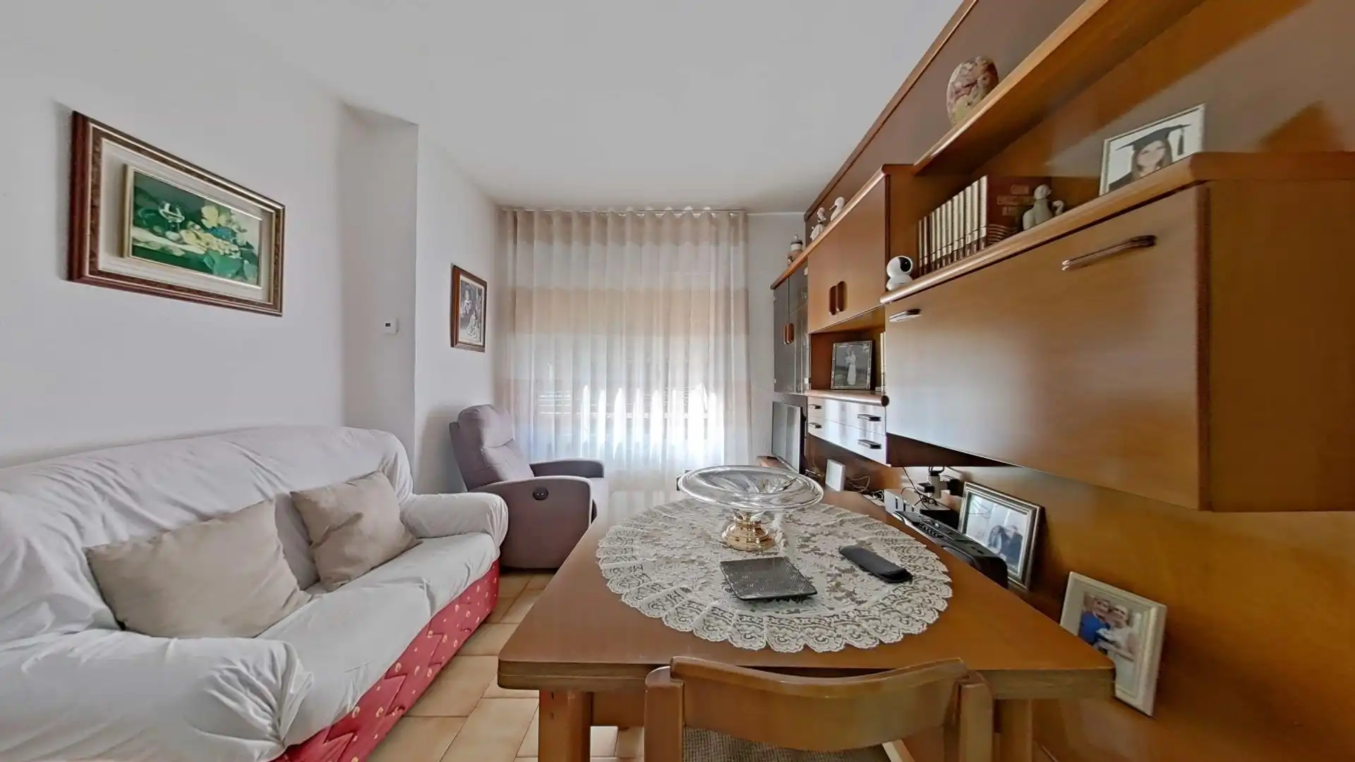 Sala d'estar de Pis en venda en Sabadell amb Calefacció i Moblat