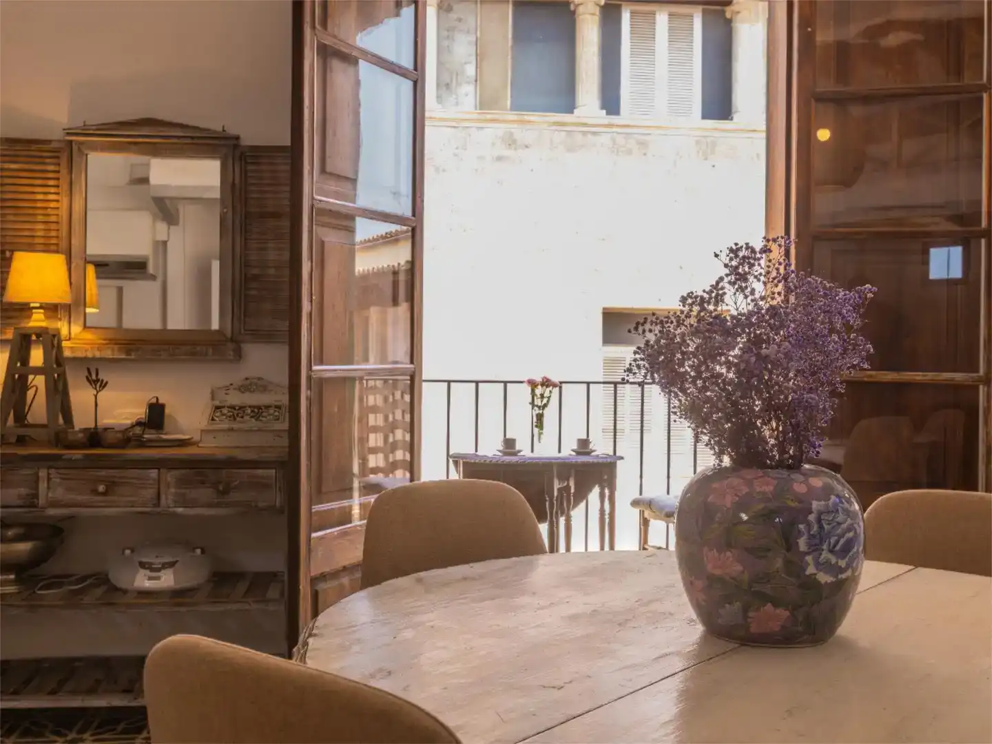 Dining room of Flat for rent in  Palma de Mallorca  with Air Conditioner, Storage room and Furnished