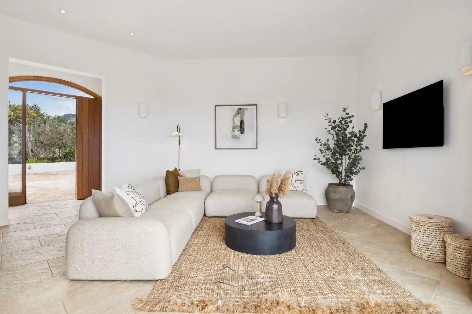 Sala de estar de Casa o chalet en venta en Jávea / Xàbia con Aire acondicionado, Calefacción y Jardín privado