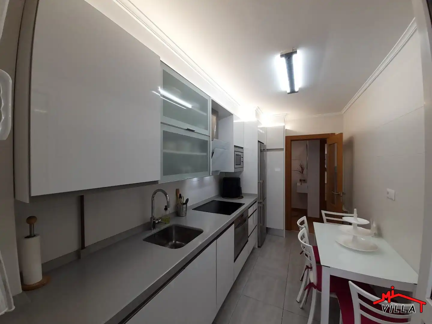 Cocina de Piso de alquiler en Bárcena de Cicero con Calefacción, Amueblado y Balcón