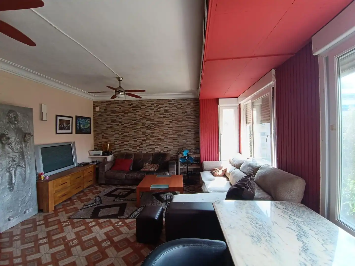 Sala d'estar de Àtic en venda en Alicante / Alacant amb Terrassa i Balcó