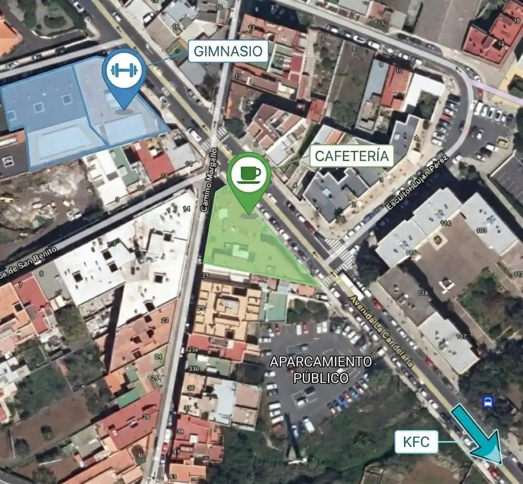 Vista exterior de Local en traspaso en San Cristóbal de la Laguna con Aire acondicionado