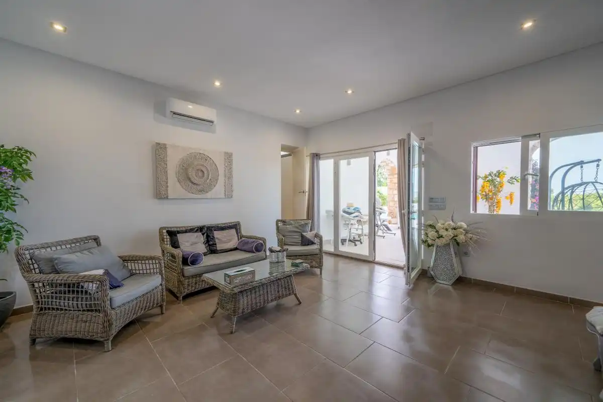 Sala d'estar de Casa o xalet en venda en Jávea / Xàbia amb Aire condicionat, Calefacció i Jardí privat