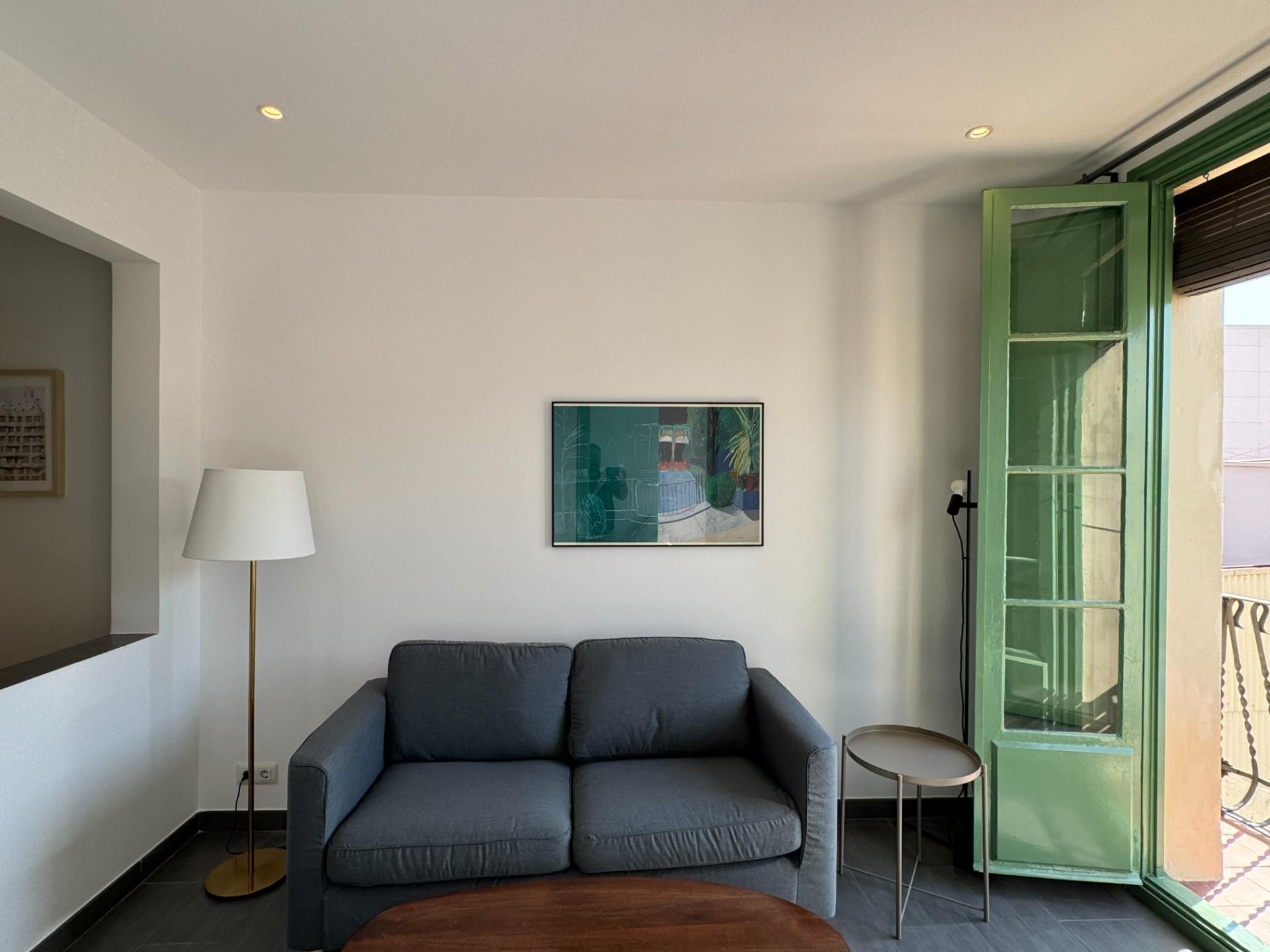 Living room of Flat to rent in  Barcelona Capital  with Heating and Balcony