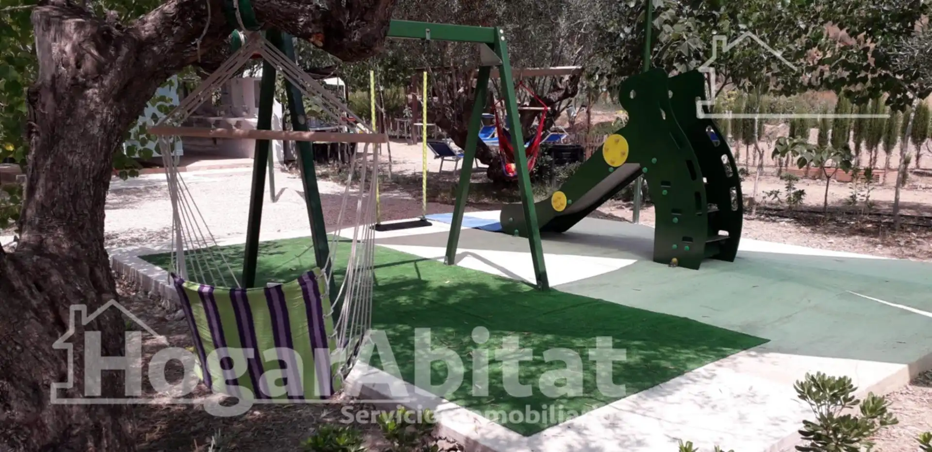 Garden of Houses for sale in Alborache  with Heating, Private garden and Swimming Pool