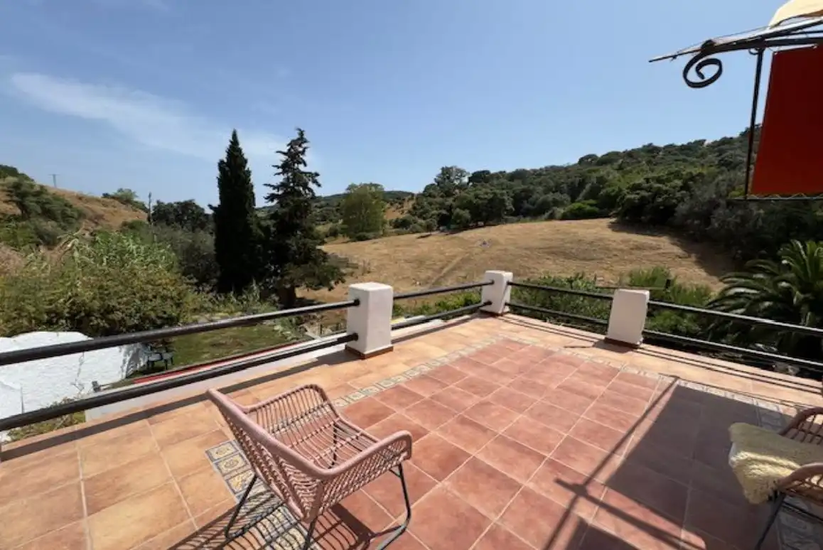 Terraza de Finca rústica en venta en Casares con Aire acondicionado, Calefacción y Jardín privado