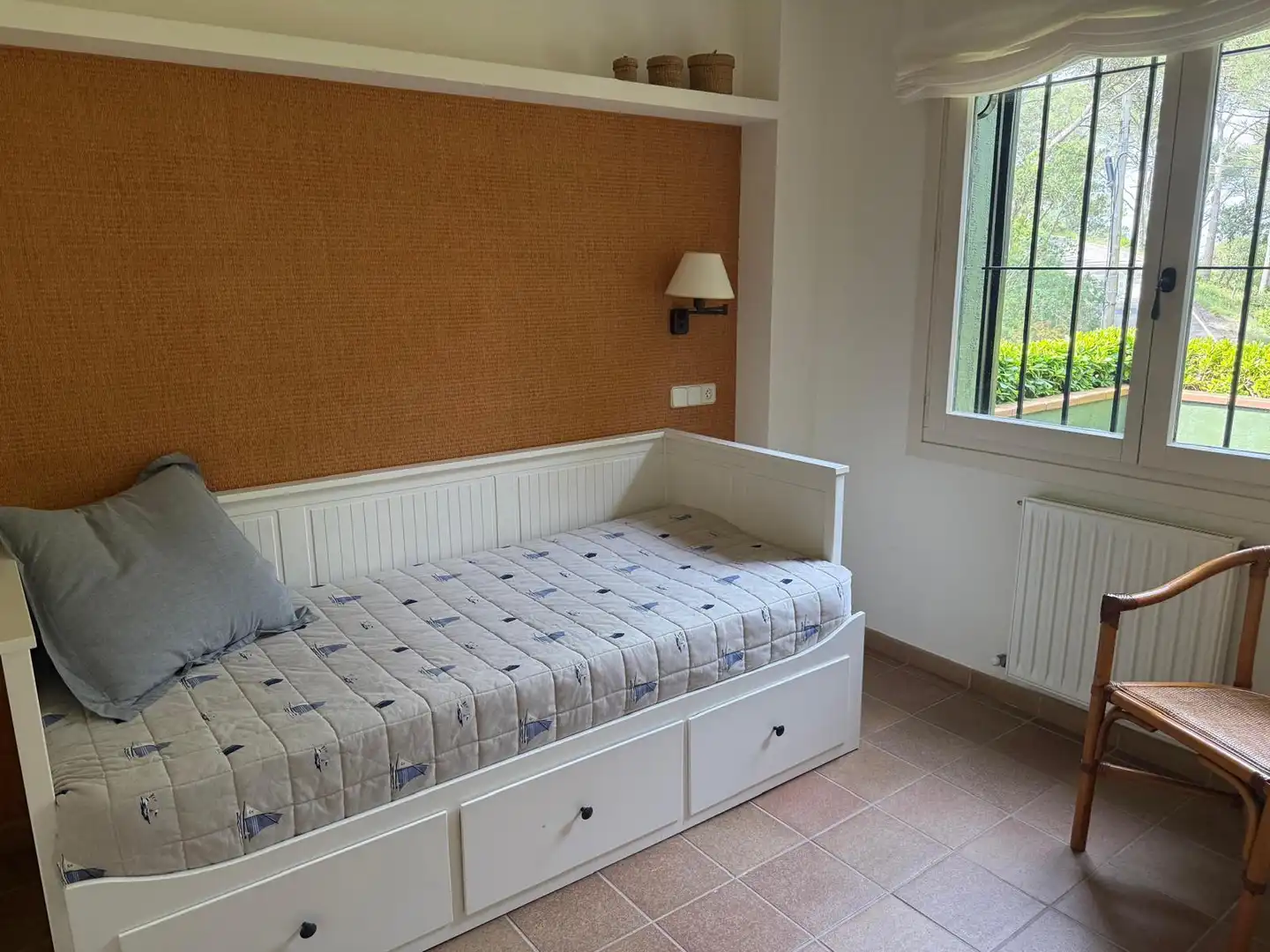 Schlafzimmer von Einfamilien-Reihenhaus zur Miete in Palafrugell mit Heizung, Privatgarten und Terrasse