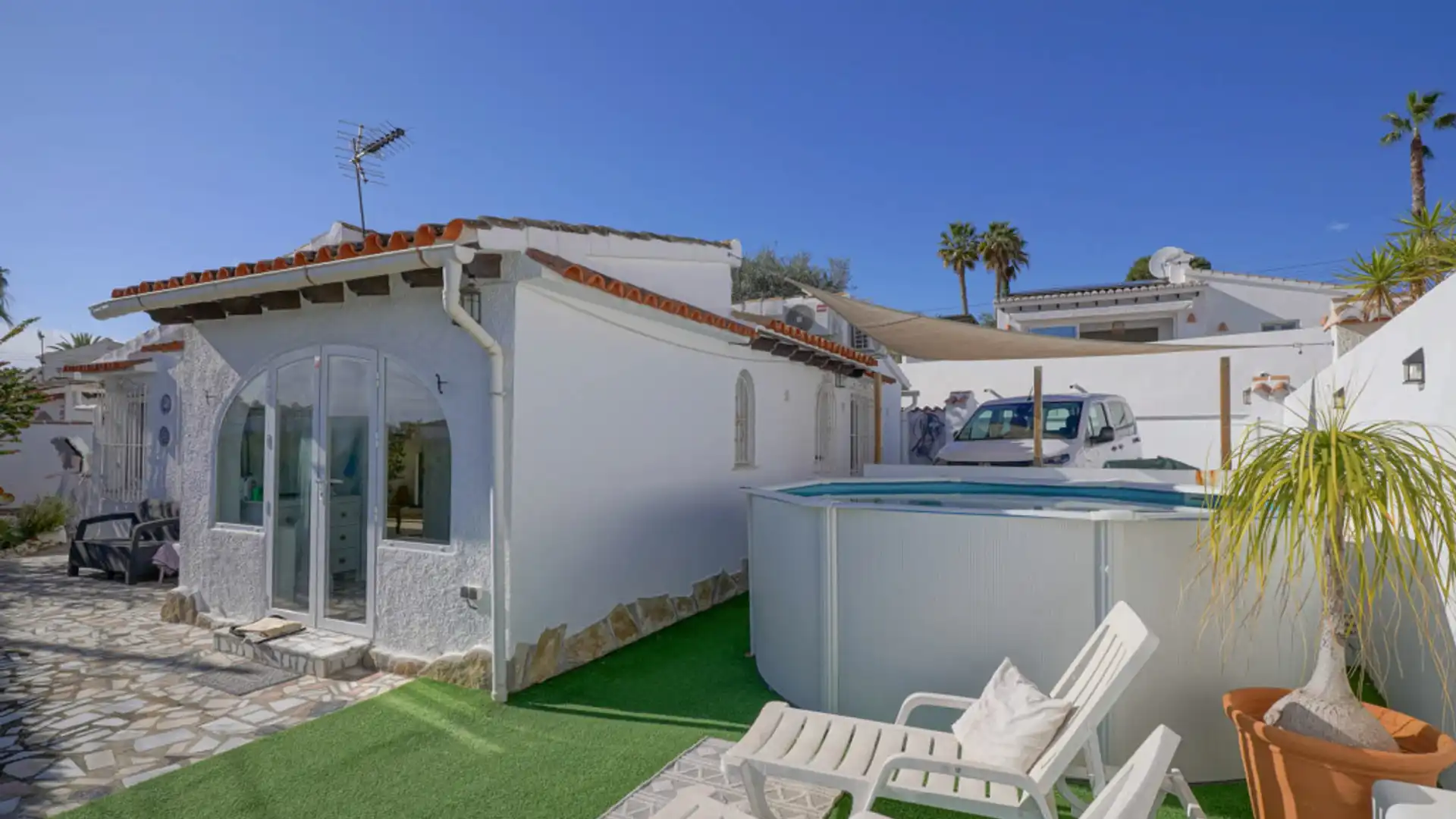 Jardín de Casa o chalet en venta en Moraira con Terraza y Jacuzzi