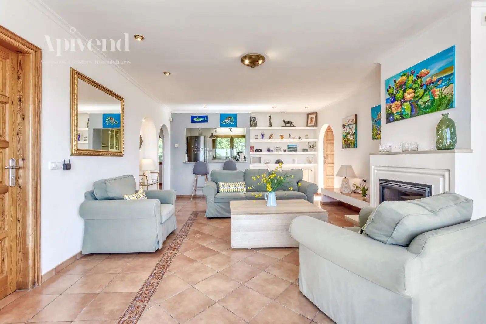 Living room of Houses for sale in Roses  with Air Conditioner, Heating and Private garden