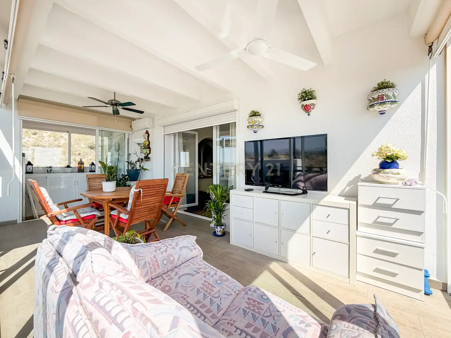 Terraza de Apartamento en venta en Mutxamel con Aire acondicionado, Trastero y Piscina