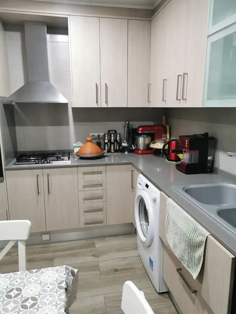 Küche von Wohnung zum Verkauf in Mollet del Vallès mit Klimaanlage, Parkett und Abstellraum