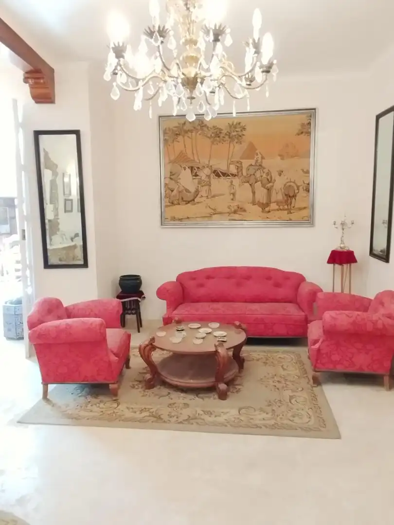 Sala d'estar de Casa o xalet en venda en Porcuna amb Calefacció, Jardí privat i Terrassa
