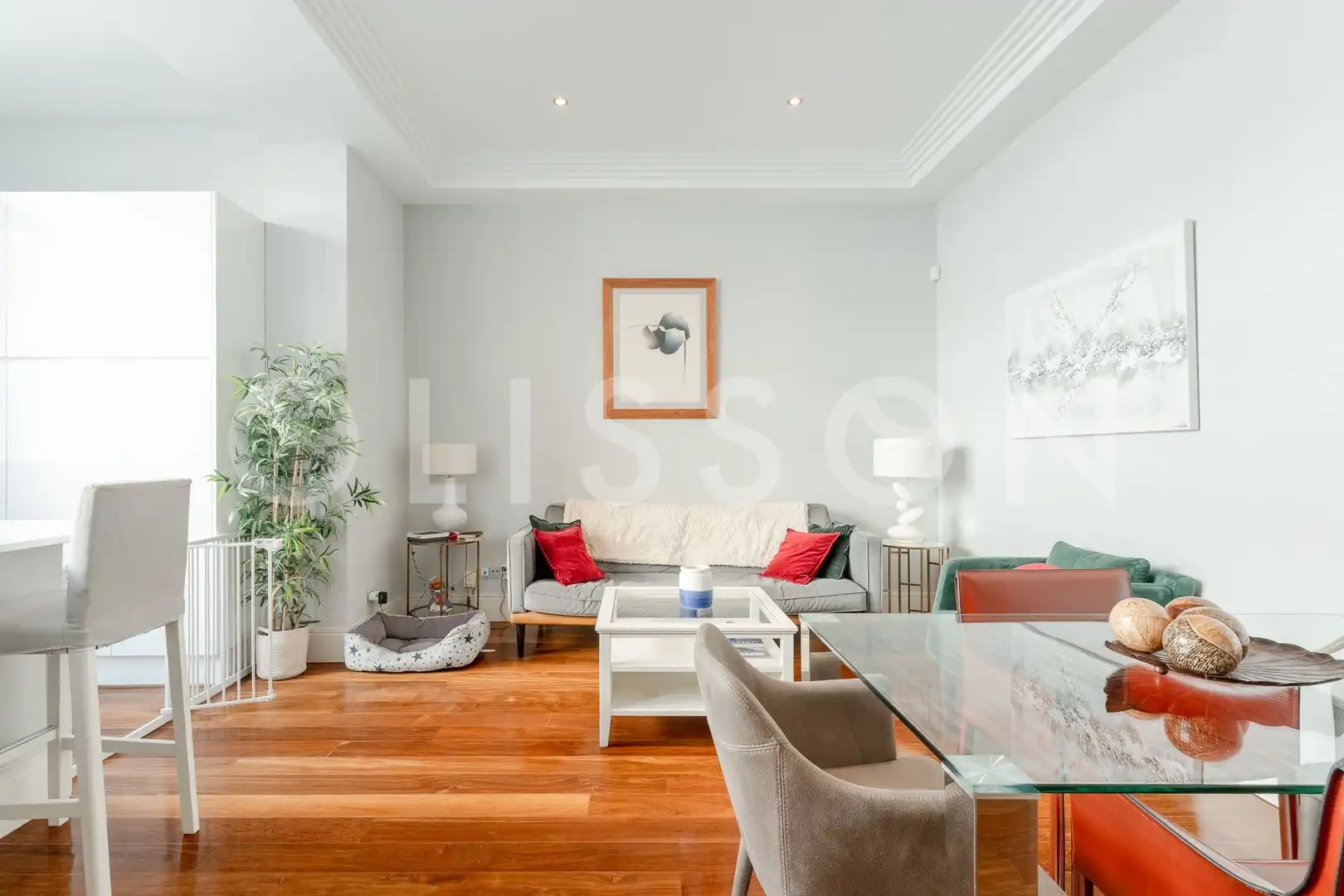 Wohnzimmer von Wohnung zum Verkauf in Madrid mit Klimaanlage, Heizung und Haustechnik