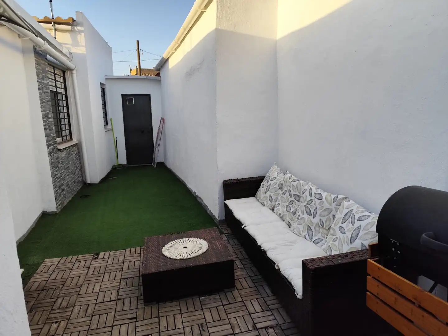 Terraza de Apartamento de alquiler en Sanlúcar de Barrameda con Amueblado, Lavadora y Microondas