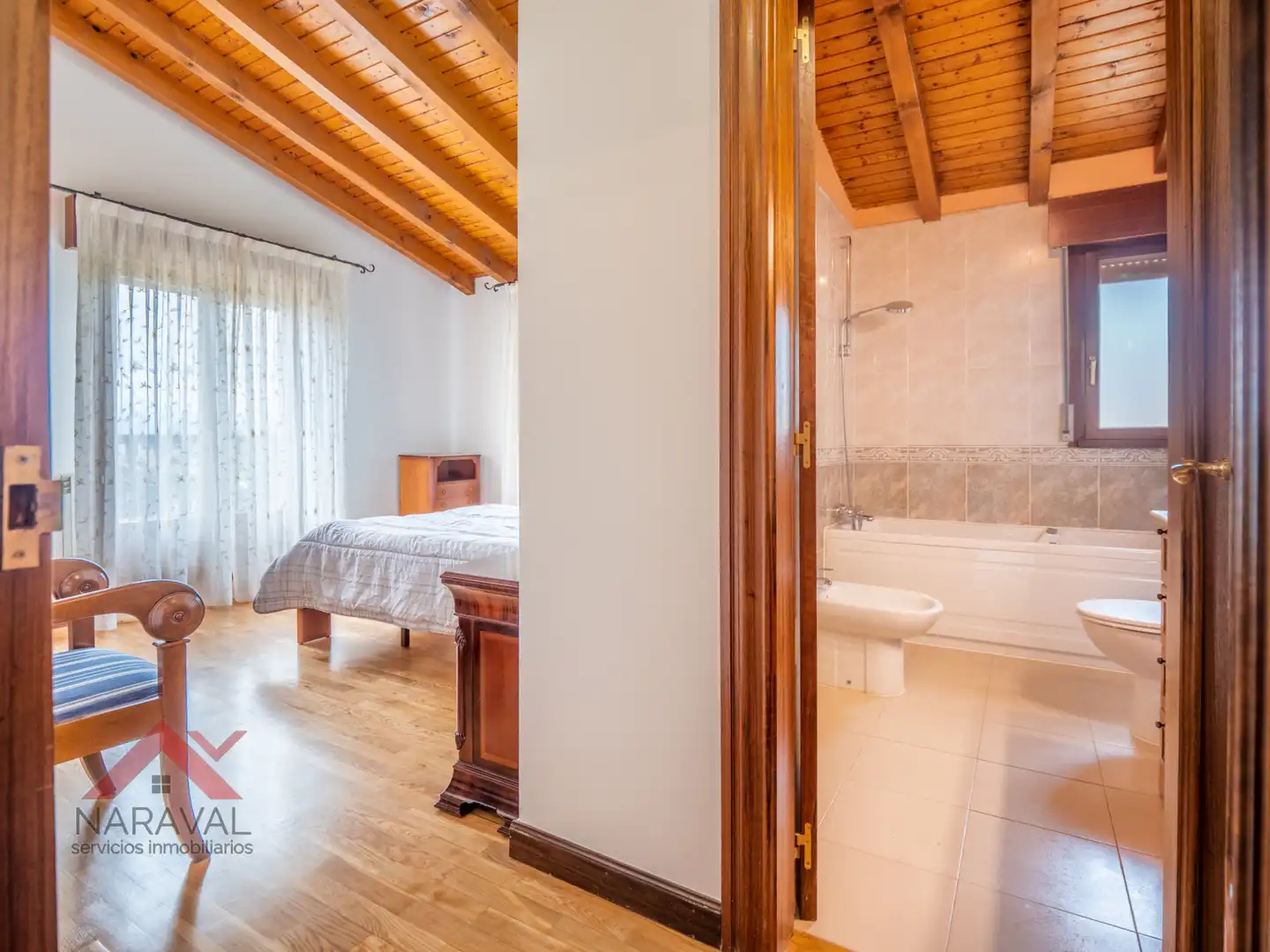 Dormitori de Casa o xalet en venda en Zigoitia amb Calefacció, Jardí privat i Parquet