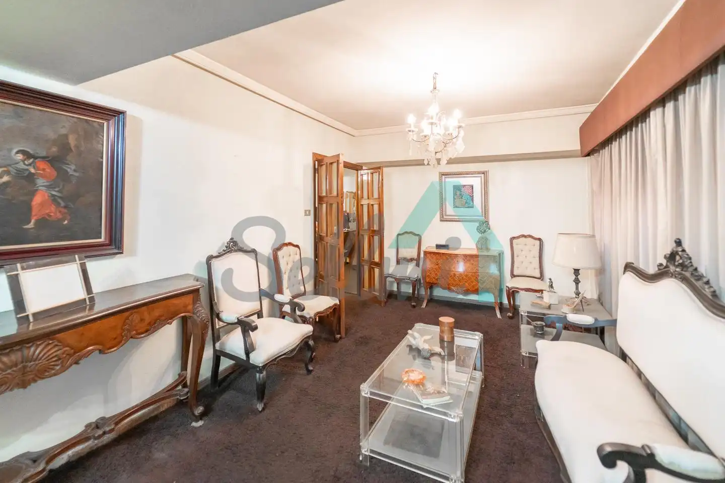Sala de estar de Piso en venta en Oviedo  con Calefacción y Parquet